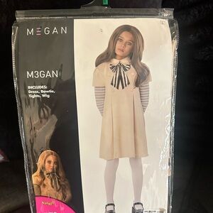 M3GAN Costume with Dress and Wig